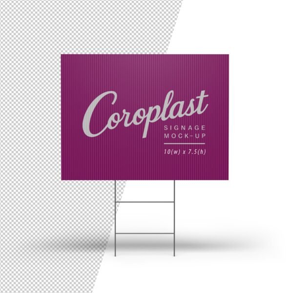Corrugated Yard Sign with Stake